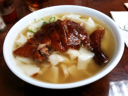 roast duck noodle soup @ new hon wong