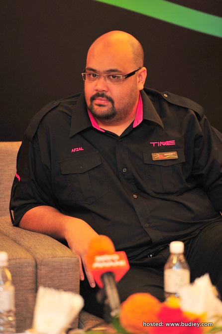 Afzal Abdul Rahim, CEO of TIME dotCom, at the press conference of Astro B.yond IPTV media launch.