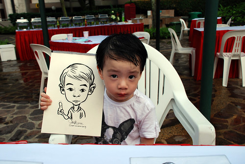 caricature live sketching for birthday party 16042011 - 4