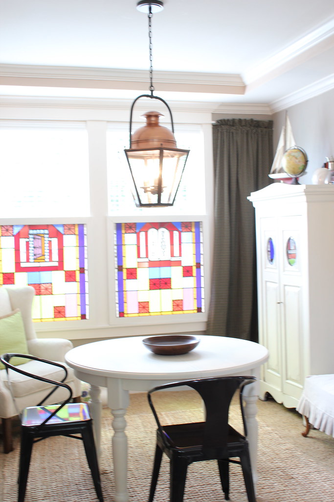 My New {Re-Invented} Summery Dining Room Curtains