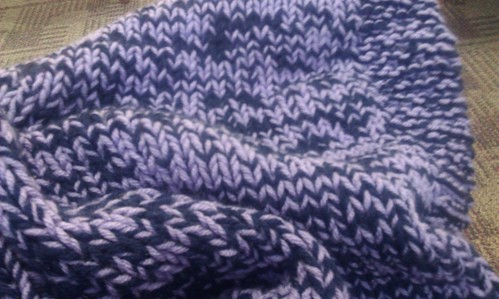 Knit side of Nesha's blanket by mad4marvin