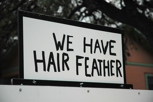 hair feathers