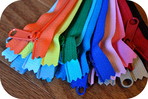 Rainbow Handbag Zippers