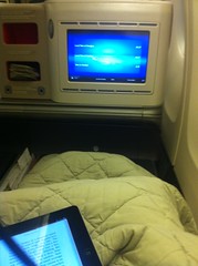 Sleeping on Turkish Airlines flight from Shanghai