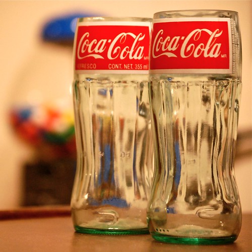 Coca Cola Cut off bottle glasses