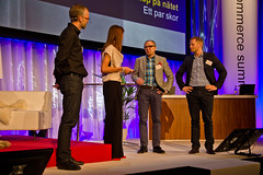 Fredrik Lennström, Sarah Wittbom, Arne B Andersson och Magnus Fredin @ Nordic eCommerce Summit