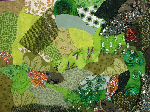 WIP - fabric collage