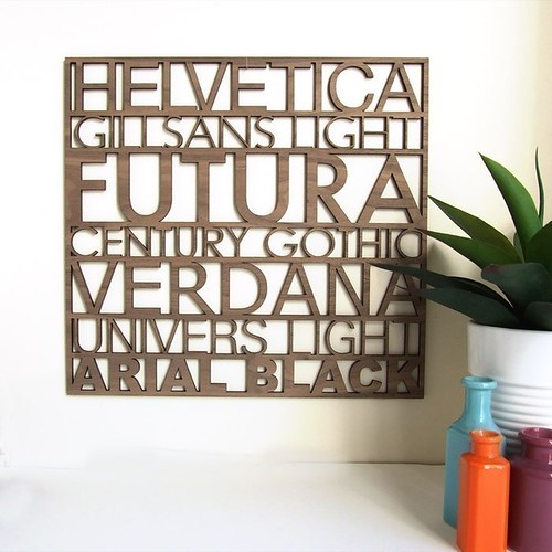 Home Office - Sans Serif Typography Wood Wall Art via peppersprouts from Etsy
