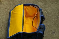 A fully lined bag with a lining that zips out for cleaning