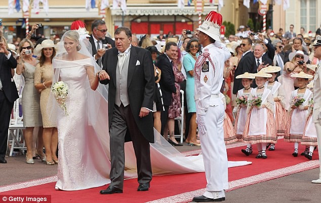 The Princess bride  Monaco  Charlene and Prince Albert ceremony The Princess bride  Monaco  Charlene and Prince Albert ceremony  24