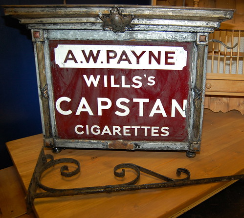 An electric advertising sign for Wills's Capstan cigarettes
