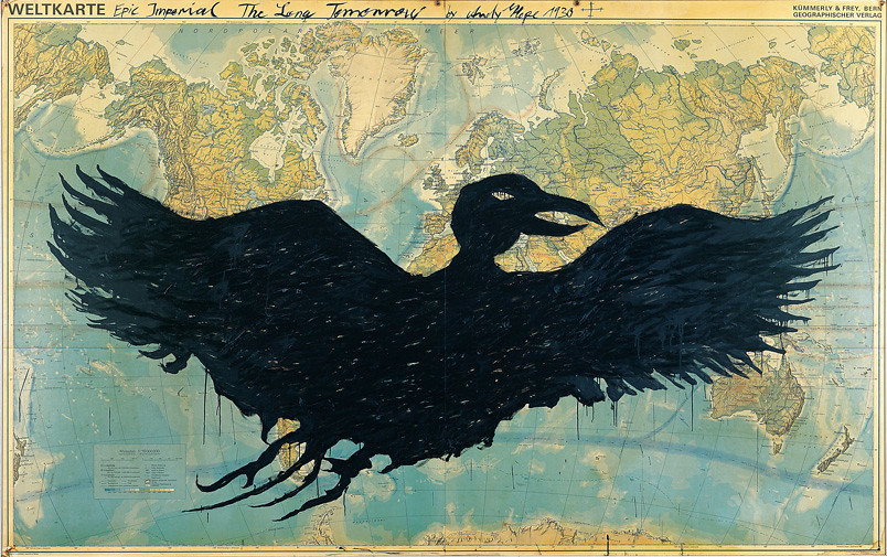 Andy Hope 1930, Epic Imperial, The Long Tomorrow, 2003, Öl auf beschichtete Pappe, 220 x 300 cm