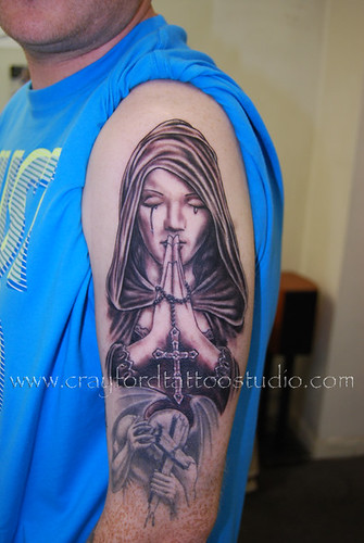 Prayer Tattoo Tattooed by Ray at The Tattoo Studio Crayford