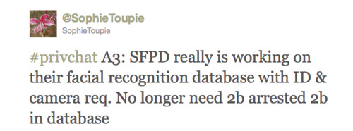 SophieToupie: SFPD really is working on their facial recognition database with ID & camera req.