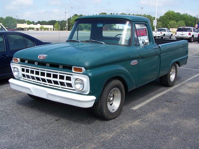green ford f100 1965