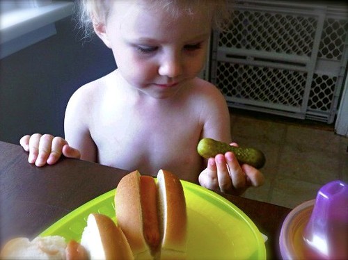 Pickles and hot dogs