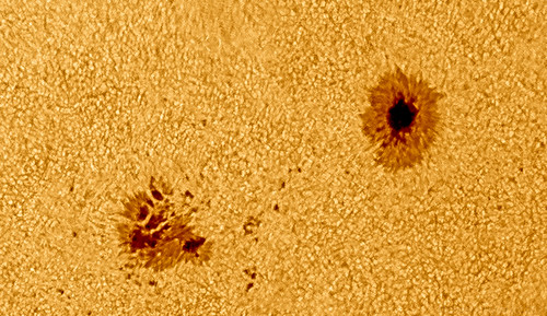 Sunspot 1195 - 250411 - 10:55UT by Mick Hyde