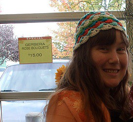 crocheted hat by linda