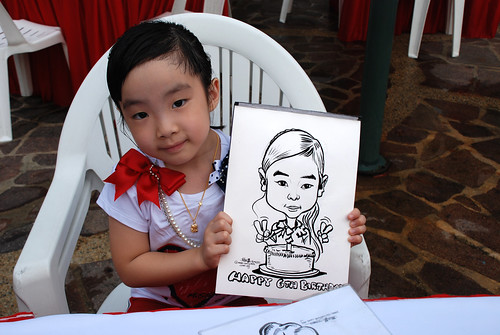 caricature live sketching for birthday party 16042011 - 1
