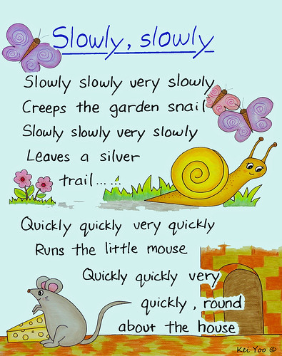 little oriole: English nursery rhymes poster