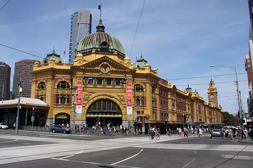 Cliché photo of Flinders Street Station