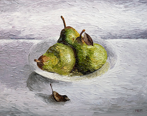 Three Pear Still Life by Michael Mitchener