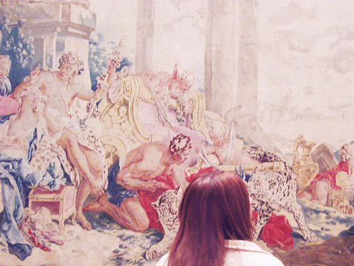 Admiring a Boucher tapestry by hallovalerie