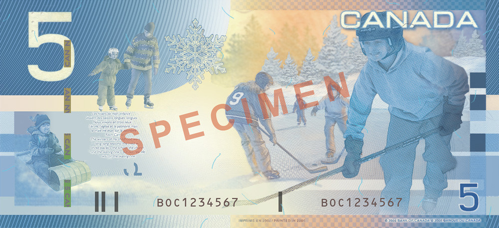 $5 (back) - 2001-2006, Canadian Journey