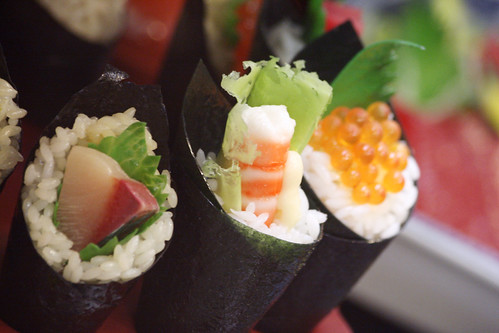 Colorful Seafood Sushi