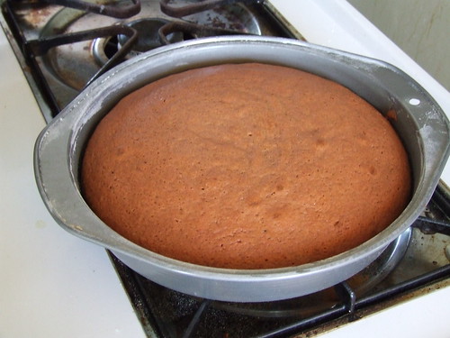 Beet Velvet Cake - baked