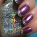 Purple Chrome Mani with Holographic Tips