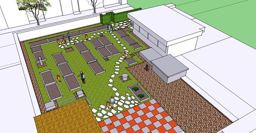 rendering of the new rooftop garden (by: Bread for the City via DCentric)