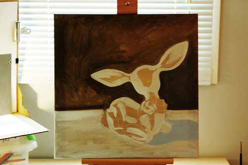 080 - deer painting