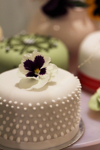 Chic elegant fondant wedding cake elegant cake Image by babe kats