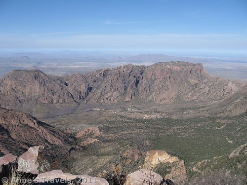 Chisos Basin from Emory Peak, Big Bend National Park, Texas
