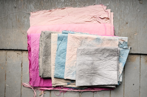 Karyn's Dye Samples for a Quilt