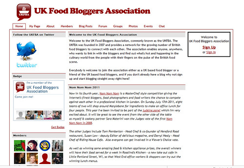 Nom Nom Nom in UK Food Bloggers Association - click to read more