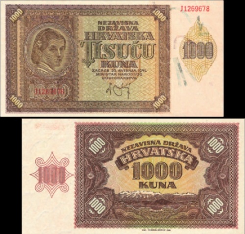 1000 Kuna Chorvátsko 1941, Pick 4