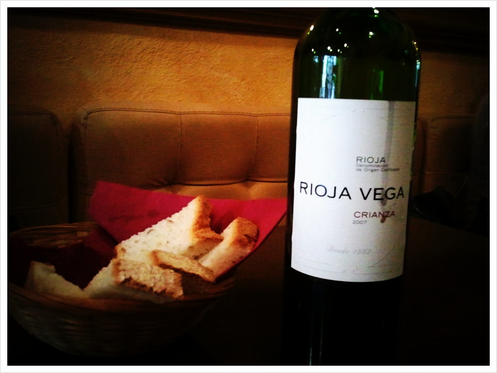 Spanish wine with lunch in Spain. Does it get any better than this?