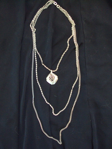 Grandma Vera's 3 tier silver necklace
