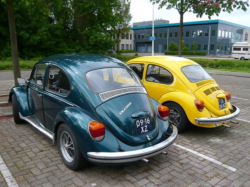 Volkswagen 1300 1966. Two classic Beetles - guess this one is a 1966-model.