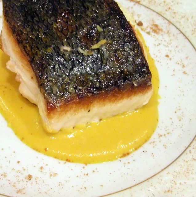 Roasted Salmon and Carrot Sauce