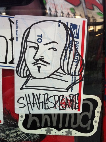 Shakespeare sticker