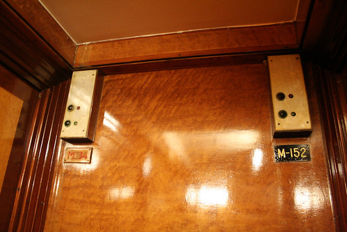 Queen Mary - Room M154 Is Really Room M134 (Original Nameplate Exposed)