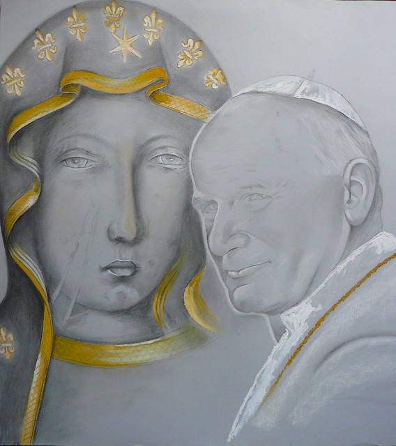 Madonna Nera di Czestochowa con Giovanni Paolo II by ColoseoIP