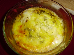 Baked egg and cheese