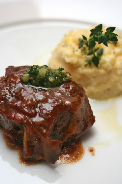 Traditional Veal Ossobuco with Lemon 'Gremolata' on Rosemary Polenta Mousse