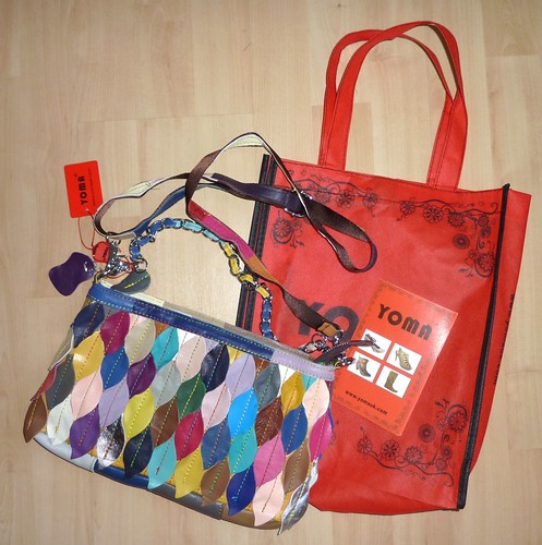 15 - Multi-Coloured Leather Handbag YOMA