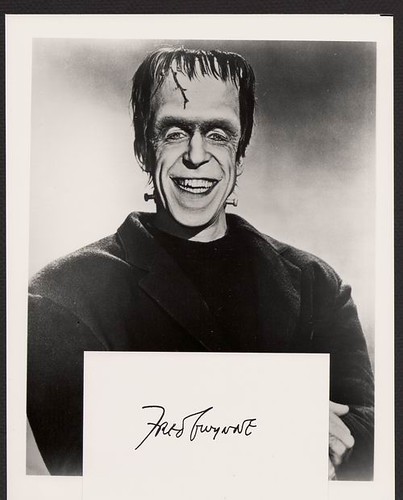 Fred Gwynne of The Munsters Autograph by Treasures From Paul's Basement
