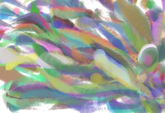 Immagine astratta con scie colorate